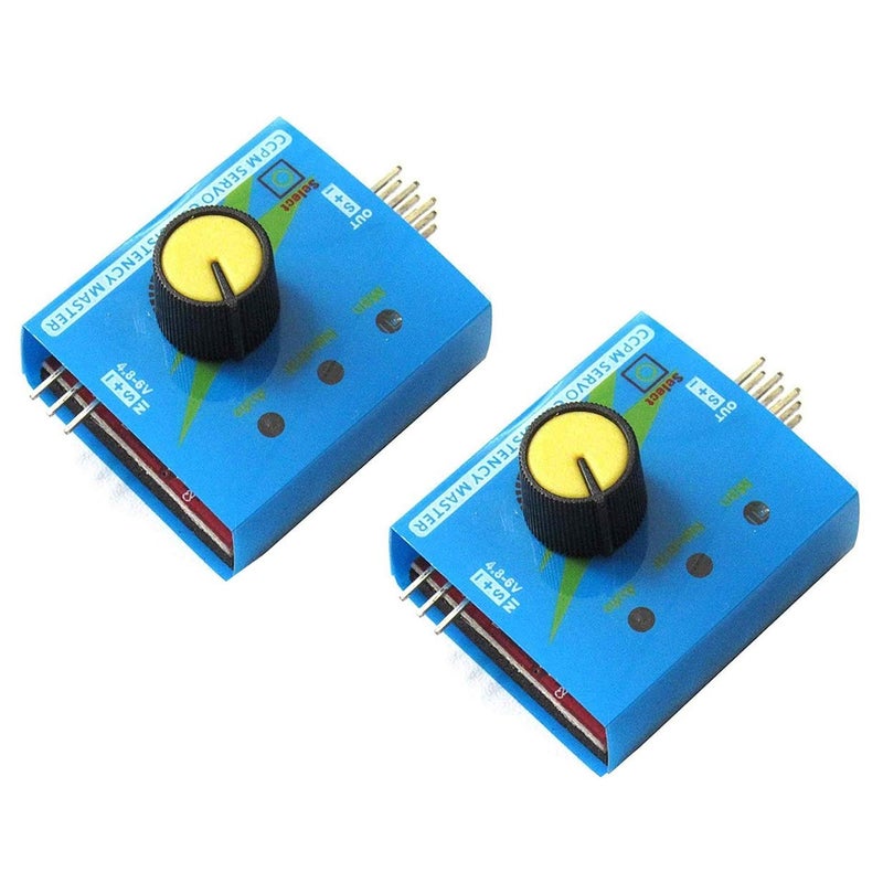 Share Goo 2 Pack ShareGoo 3CH 4.8-6V Servo Tester CCPM Consistency Master Checker with Reverse Connection Protection,RC ECS Motor Tester Server Test Servo Centering Tool - Image 1